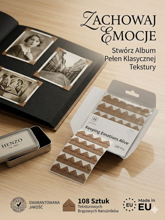 Fotoprzylepce Henzo kraft 108 szt. 1842300