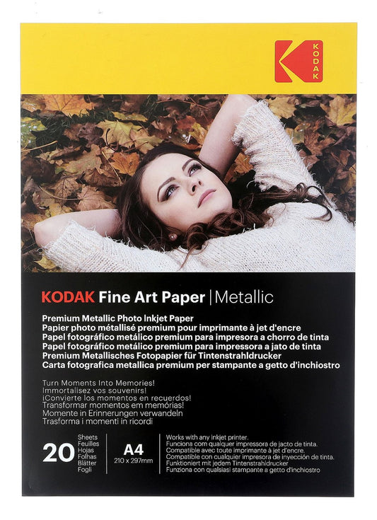 Papier fotograficzny Kodak Fine Art Paper Metallic 240 g/m2 / A4 / 21x29,7cm / 20 szt / 891722 - zdjęcie 2