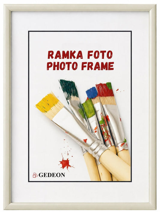 Ramka plastikowa 30x40 BB3040IV kremowa szkło