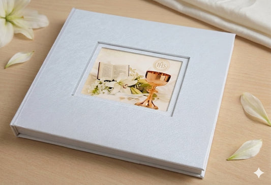 Album tradycyjny szyty 29x24 cm 40 stron DBCSH20LOVEWHITEKOMUNIA