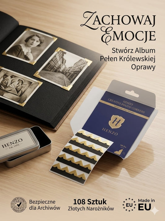 Fotoprzylepce Henzo złote 108 szt. 1842100