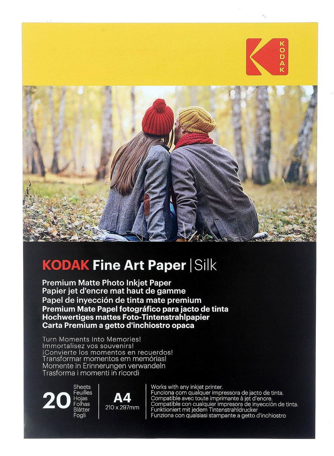 Papier fotograficzny Kodak Fine Art Paper Silky 260 g/m2 / A4 / 21x29,7cm / 20 szt / 891720 - zdjęcie 2