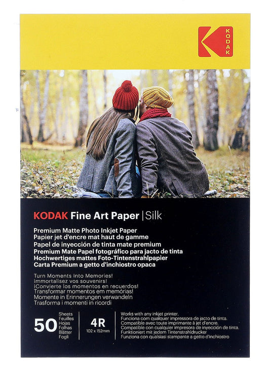 Papier fotograficzny Kodak Fine Art Paper Silky 260 g/m2 / 4R / 10x15cm / 50 szt / 891721