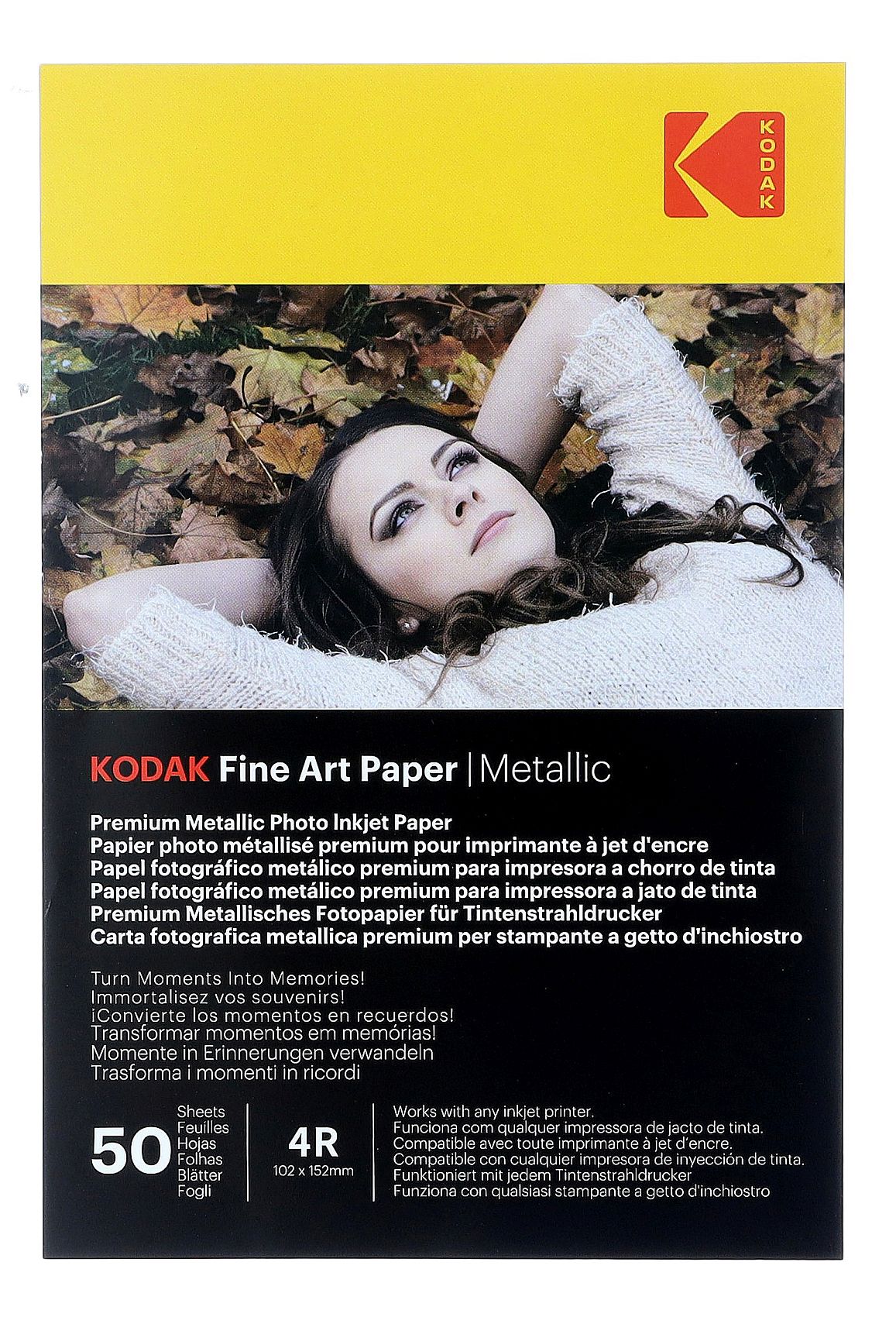 Papier fotograficzny Kodak Fine Art Paper Metallic 240 g/m2 / 4R / 10x15cm / 50 szt / 891723 - zdjęcie 2