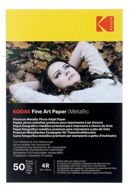 Papier fotograficzny Kodak Fine Art Paper Metallic 240 g/m2 / 4R / 10x15cm / 50 szt / 891723 - zdjęcie 2
