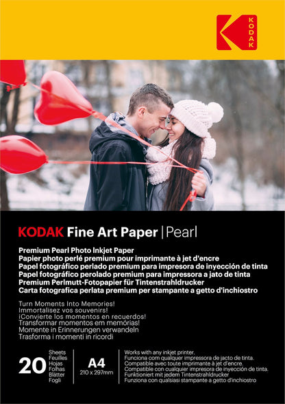 Papier fotograficzny Kodak Fine Art Paper Pearl 240 g/m2 / A4 / 21x29,7cm / 20 szt / 891724