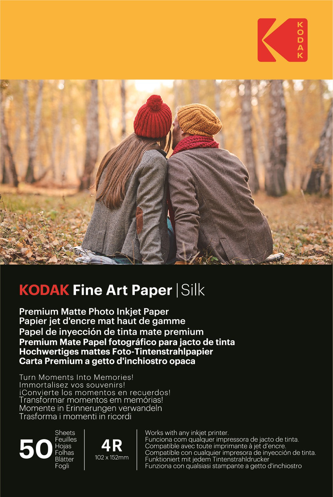 Papier fotograficzny Kodak Fine Art Paper Pearl 240 g/m2 / 4R / 10x15cm / 50 szt / 891725 - zdjęcie 3