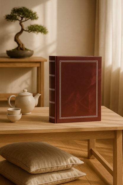 Album kieszeniowy szyty 10x15 cm 200 zdjęć B46200SC-BURGUNDY