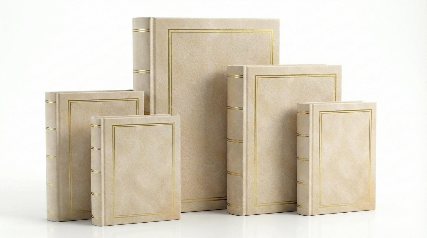 Album kieszeniowy szyty 10x15 cm 200 zdjęć B46200SC-IVORY