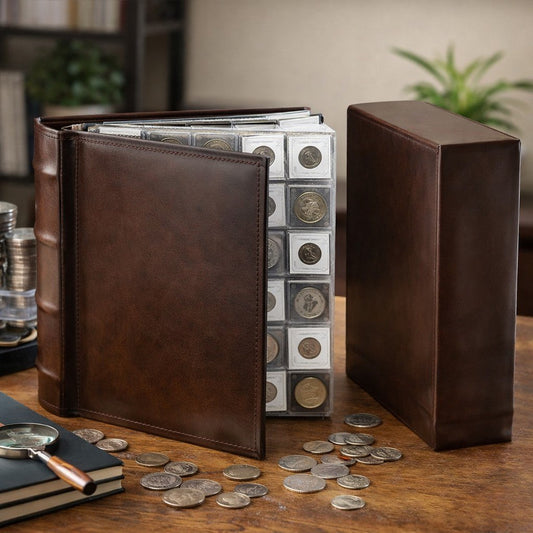 Album na monety bez wkładów foliowych w box'ie 17x21cm CA21 DELUX-1 - zdjęcie 2