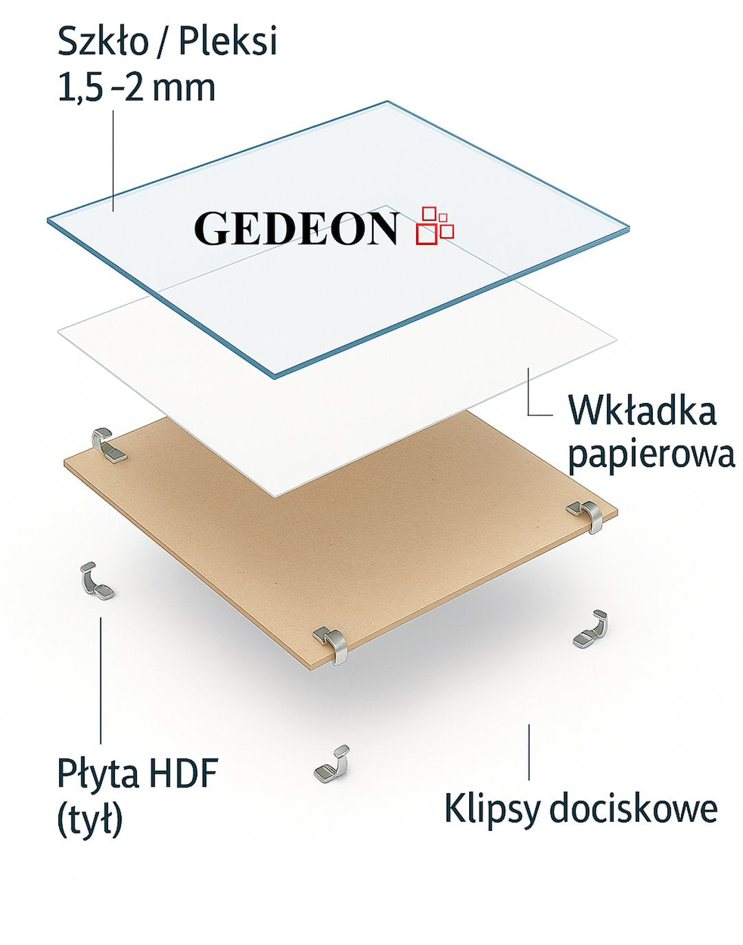 Antyrama pleksi 62x93 CFP6293 GEDEON - zdjęcie 4