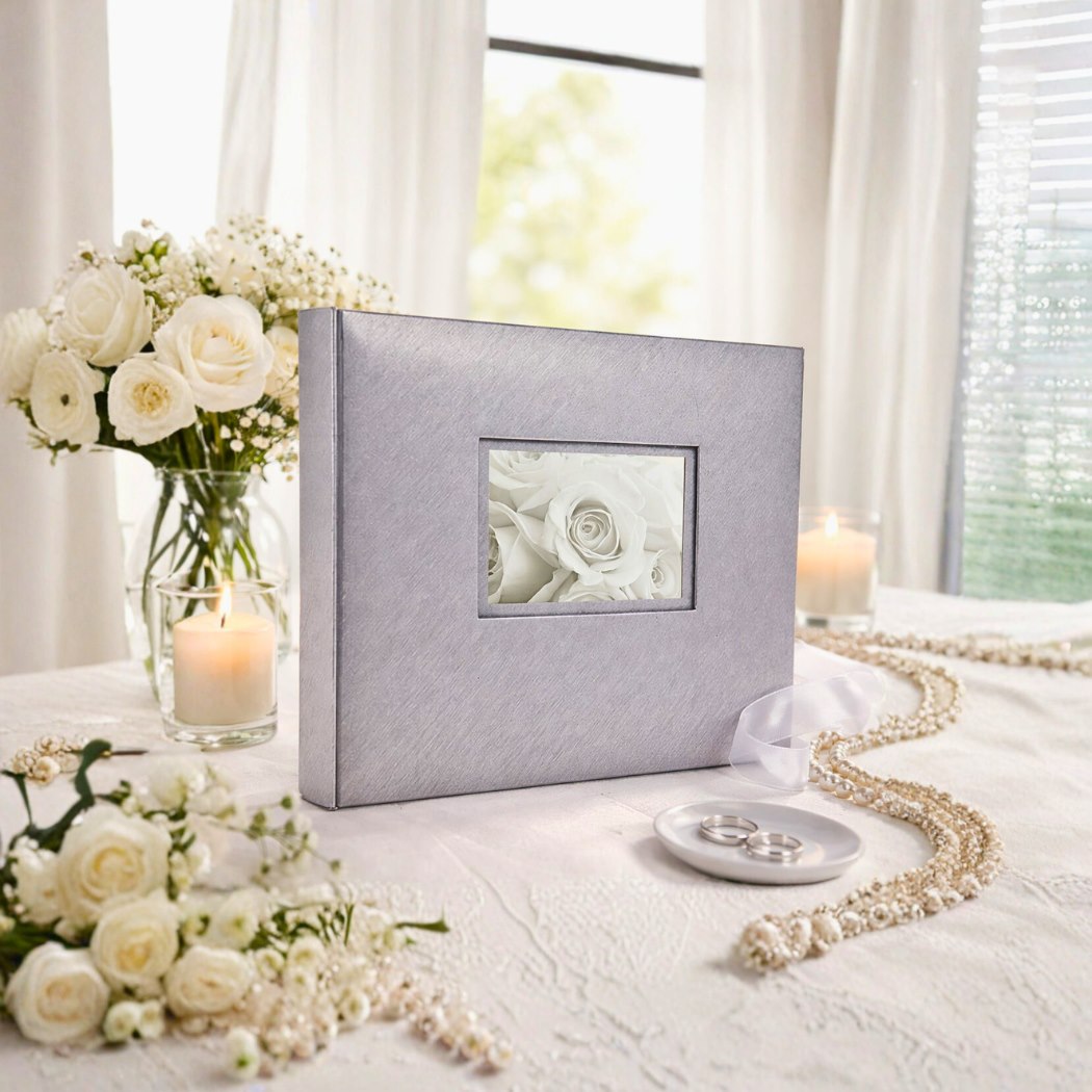 Album tradycyjny szyty 32x24 cm 60 stron DBCH30LOVESILVER - zdjęcie 2