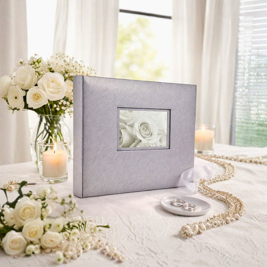 Album tradycyjny szyty 32x24 cm 60 stron DBCH30LOVESILVER - zdjęcie 2