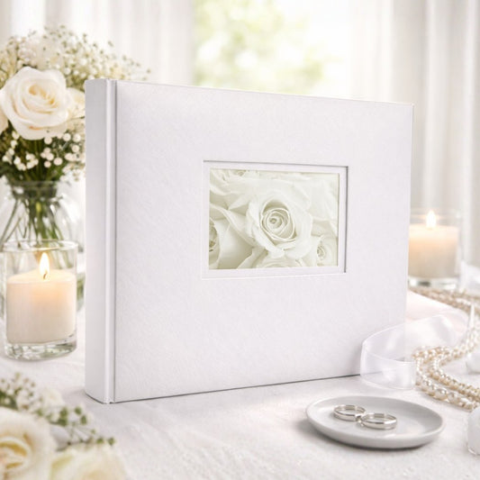 Album tradycyjny szyty 32x24 cm 60 stron DBCH30LOVEWHITEB