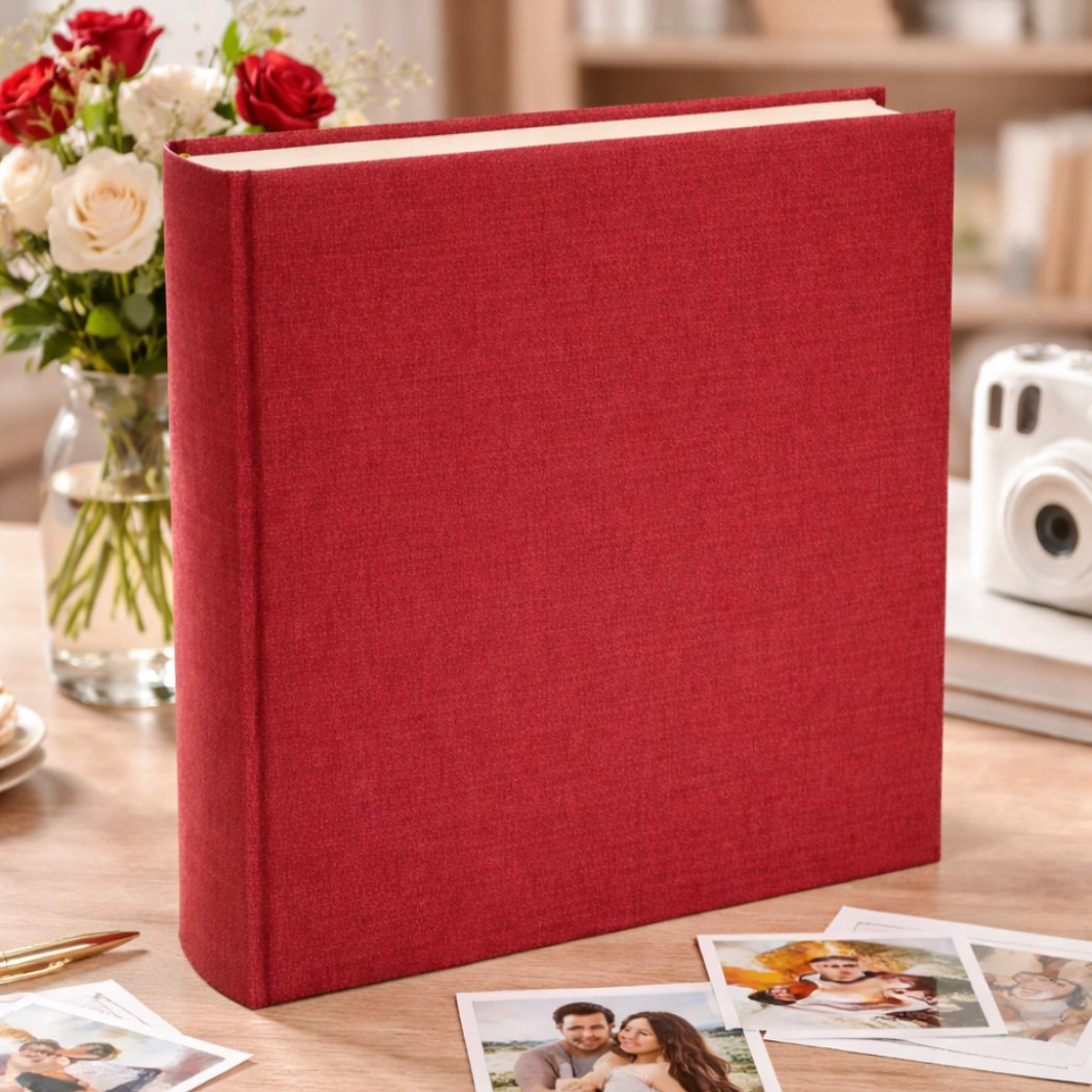 Album tradycyjny szyty 29x32 cm 60 stron DBCL30LINENMAGENTA