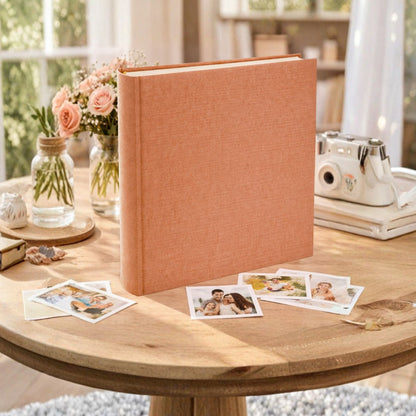 Album tradycyjny szyty 29x32 cm 60 stron DBCL30LINENNUTMEG - zdjęcie 2