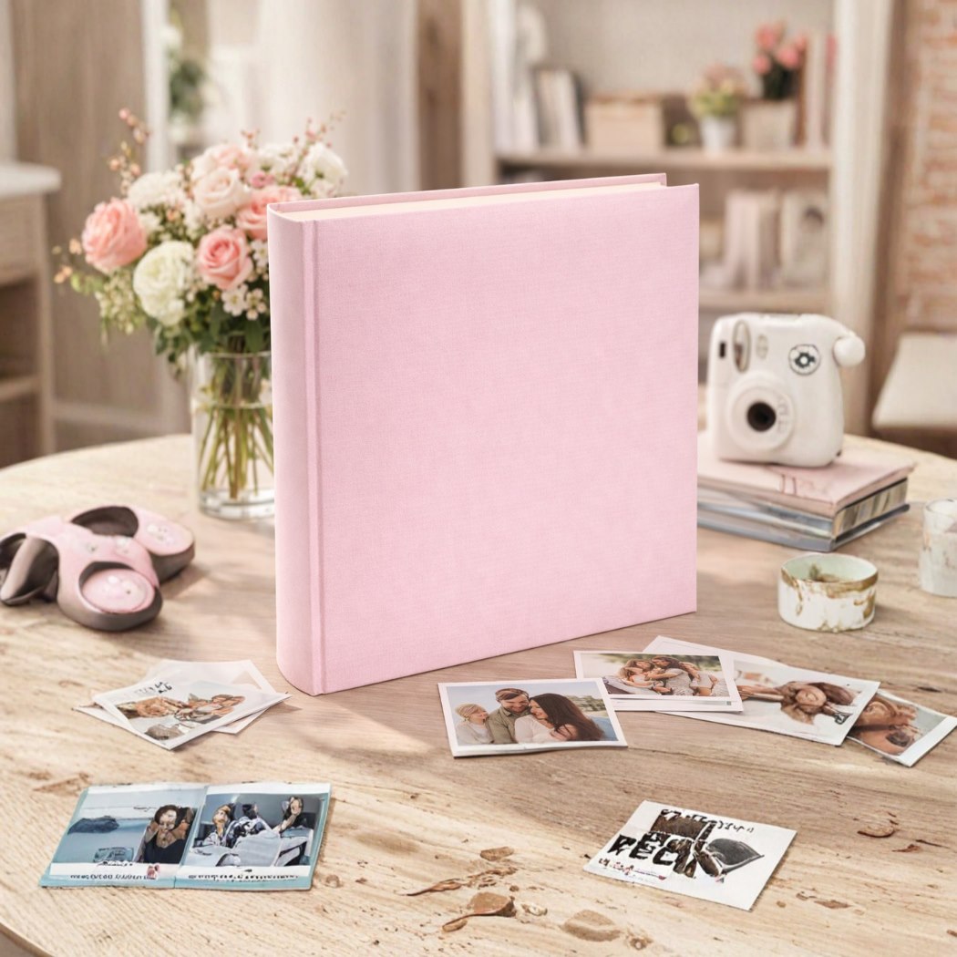 Album tradycyjny szyty 29x32 cm 60 stron DBCL30LINENPEONY - zdjęcie 2