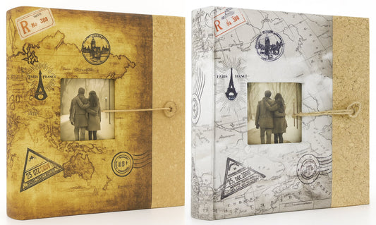 Album tradycyjny szyty 29x32 cm 60 stron DBCL30TRAVEL6B - zdjęcie 2