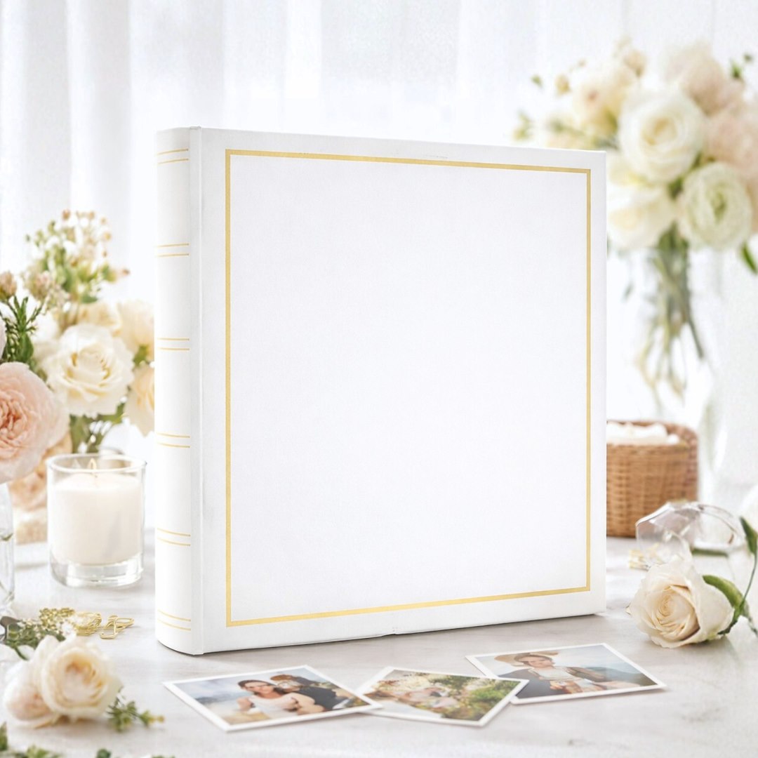 Album tradycyjny szyty 29x29 cm 100 stron DBCM30VINYLWHITE