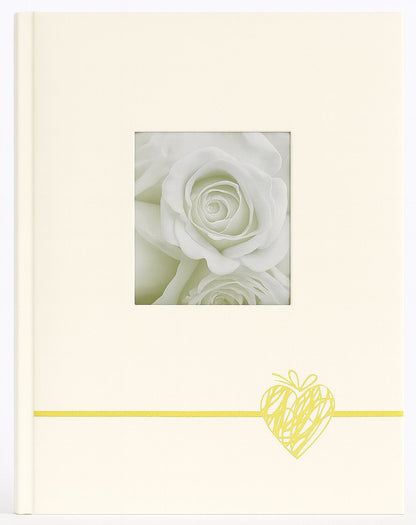 Album tradycyjny szyty 24x29 cm 40 stron DBCS20HEARTGOLDB - zdjęcie 2