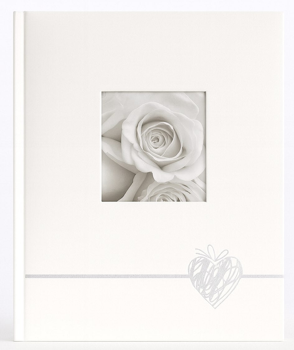 Album tradycyjny szyty 24x29 cm 40 stron DBCS20HEARTSILVERB - zdjęcie 2