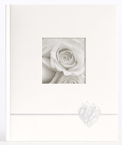 Album tradycyjny szyty 24x29 cm 40 stron DBCS20HEARTSILVERB - zdjęcie 2