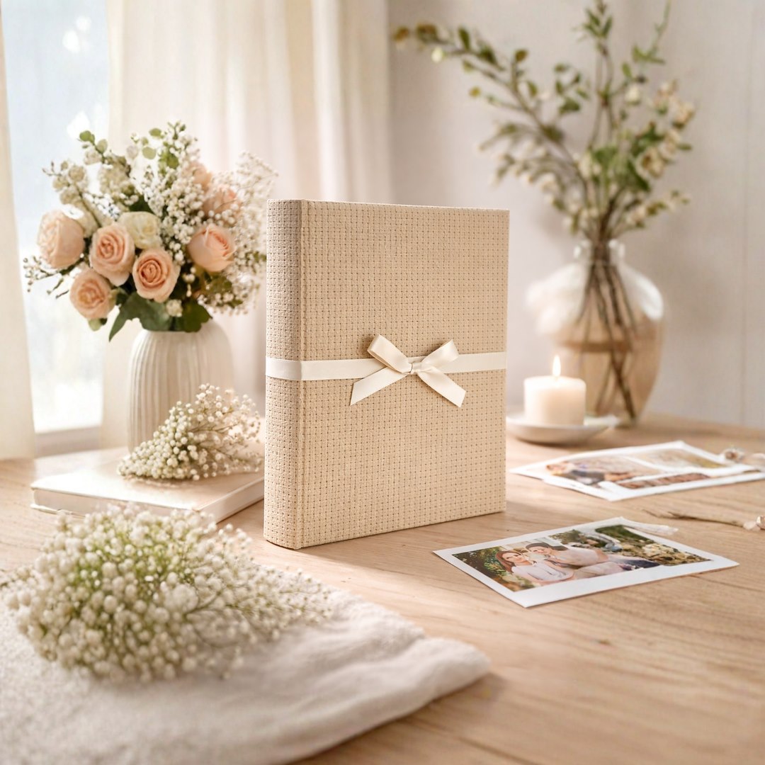 Album tradycyjny szyty 24x29 cm 40 stron DBCS20UNIQUEGOLDB - zdjęcie 2