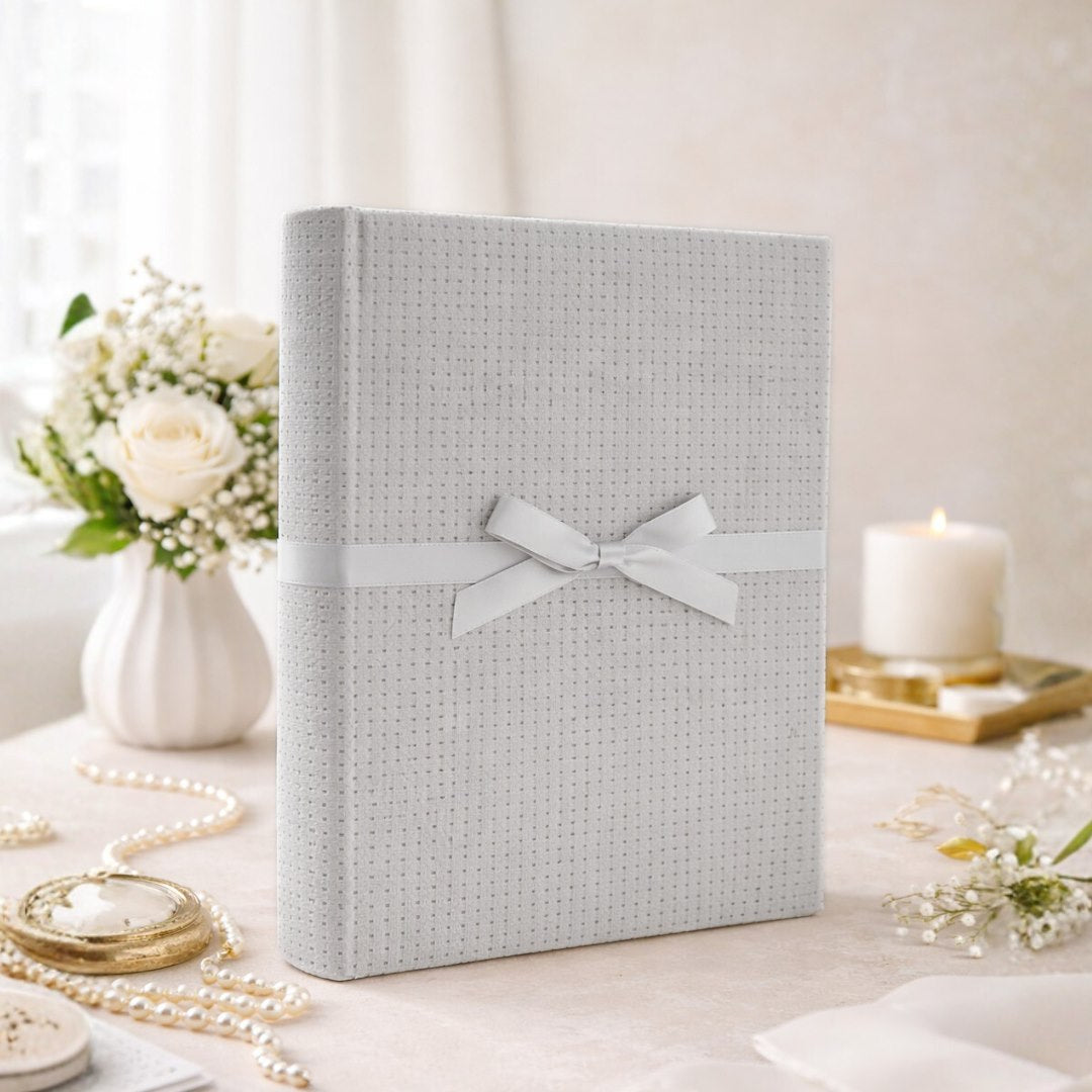Album tradycyjny szyty 24x29 cm 40 stron DBCS20UNIQUESILVERB