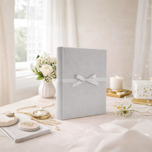 Album tradycyjny szyty 24x29 cm 40 stron DBCS20UNIQUESILVERB - zdjęcie 2