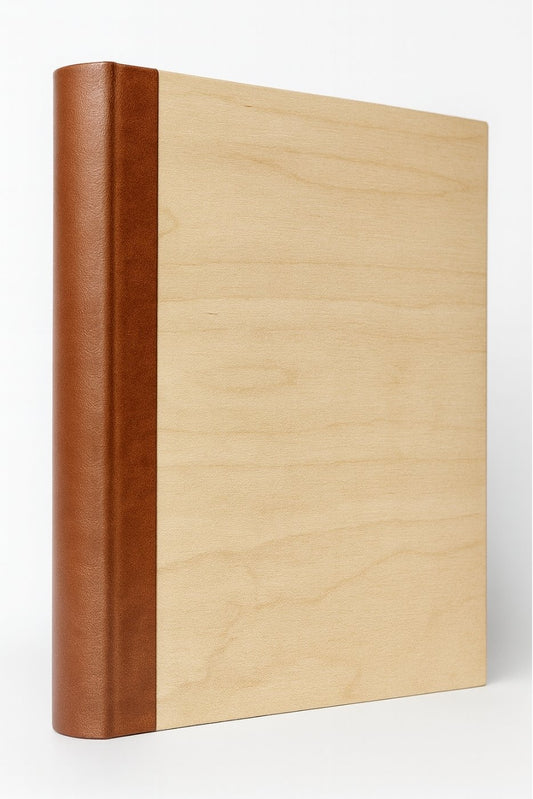 Album tradycyjny szyty 24x29 cm 40 stron DBCS20WOODBRONZEB - zdjęcie 2