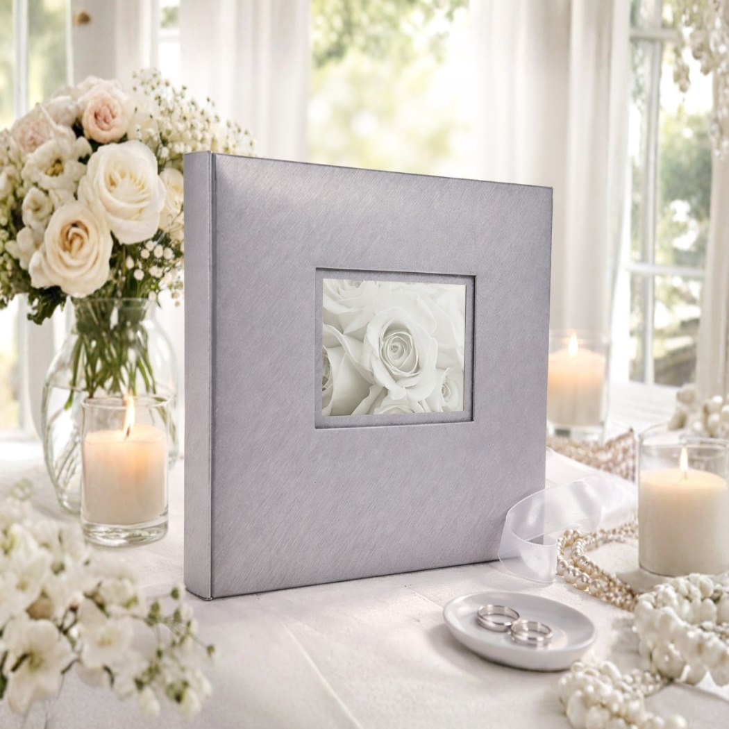 Album tradycyjny szyty 24x24 cm 20 stron DBCSS10LOVESILVERB