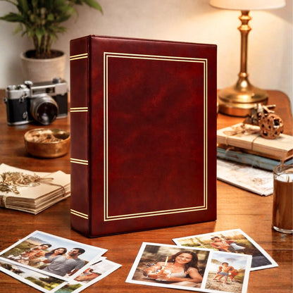 Album kieszeniowy klejony 10x15 cm 100 zdjęć DPH46100C-BURGUNDY