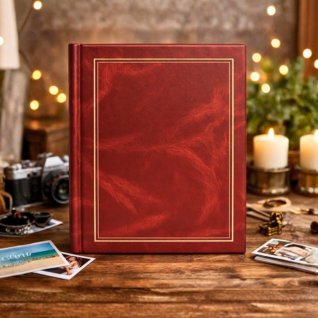 Album samoprzylepny spirala 23x28 cm 20 stron DRS10C-BURGUNDY