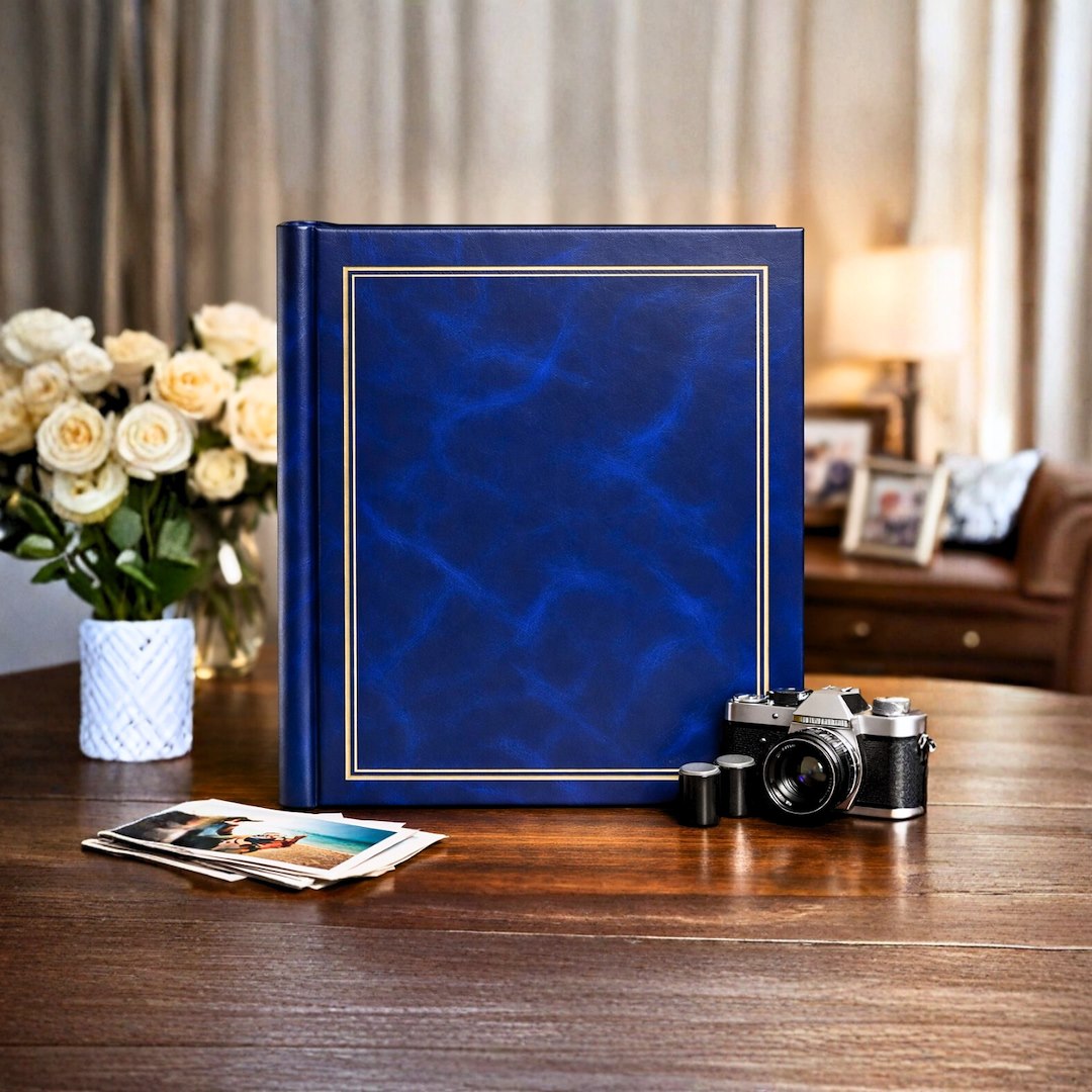 Album samoprzylepny spirala 23x28 cm 40 stron DRS20C-BLUE - zdjęcie 2