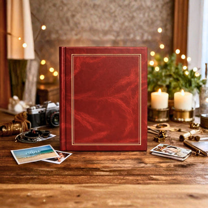 Album samoprzylepny spirala 23x28 cm 40 stron DRS20C-BURGUNDY - zdjęcie 2