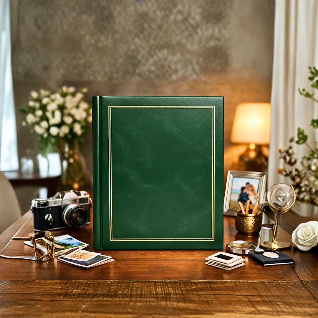 Album samoprzylepny spirala 23x28 cm 40 stron DRS20C-GREEN - zdjęcie 2