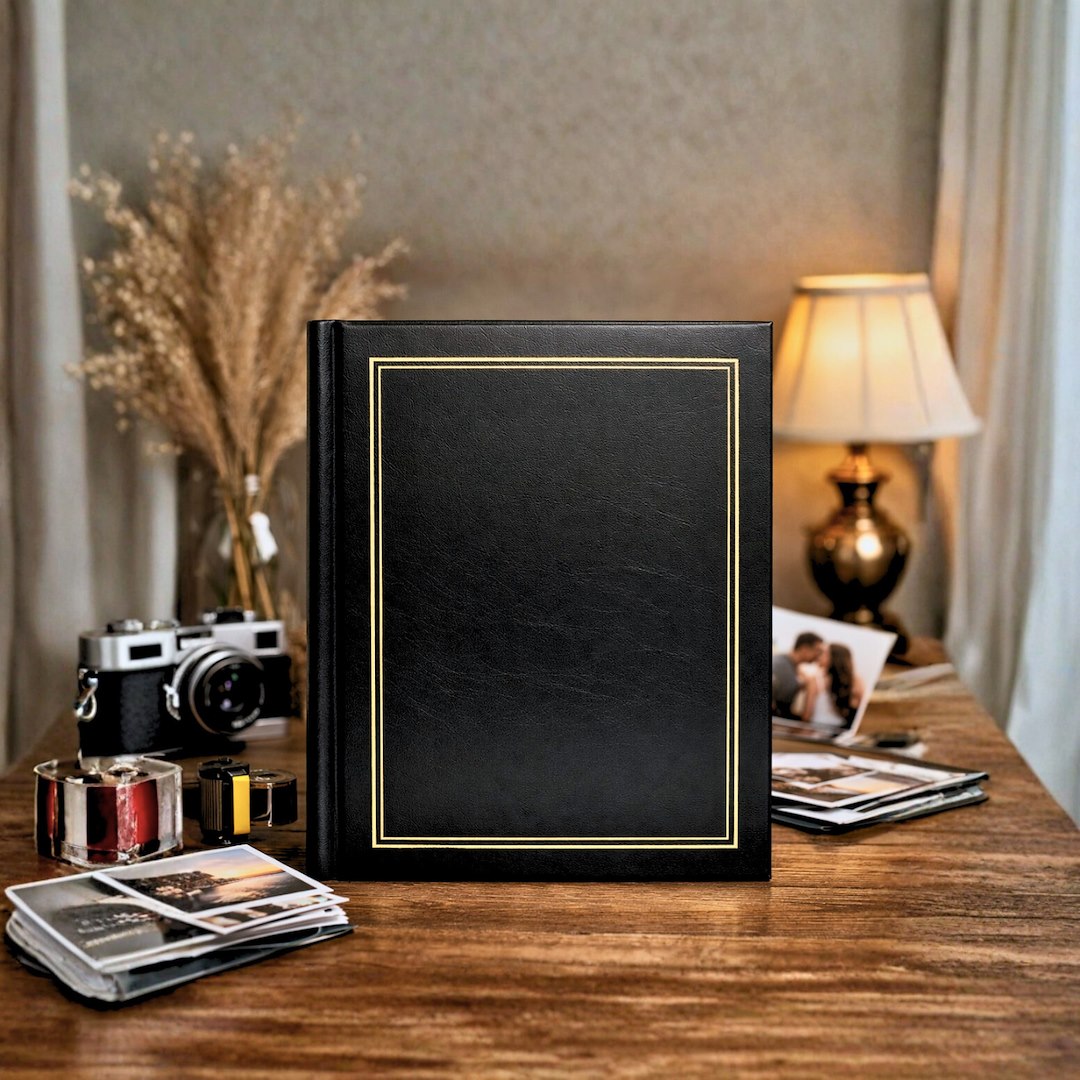 Album samoprzylepny spirala 23x28 cm 60 stron DRS30C-BLACK - zdjęcie 2