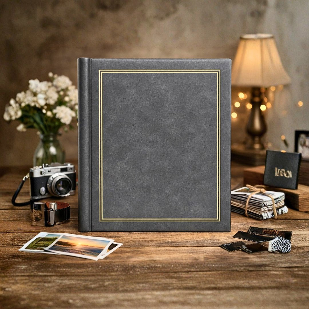 Album samoprzylepny spirala 23x28 cm 60 stron DRS30C-GREY - zdjęcie 2