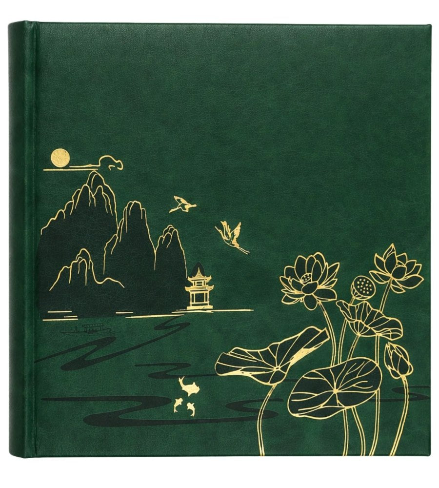 Album kieszeniowy szyty 10x15 cm 200 zdjęć KD46200LOTUS-GREEN