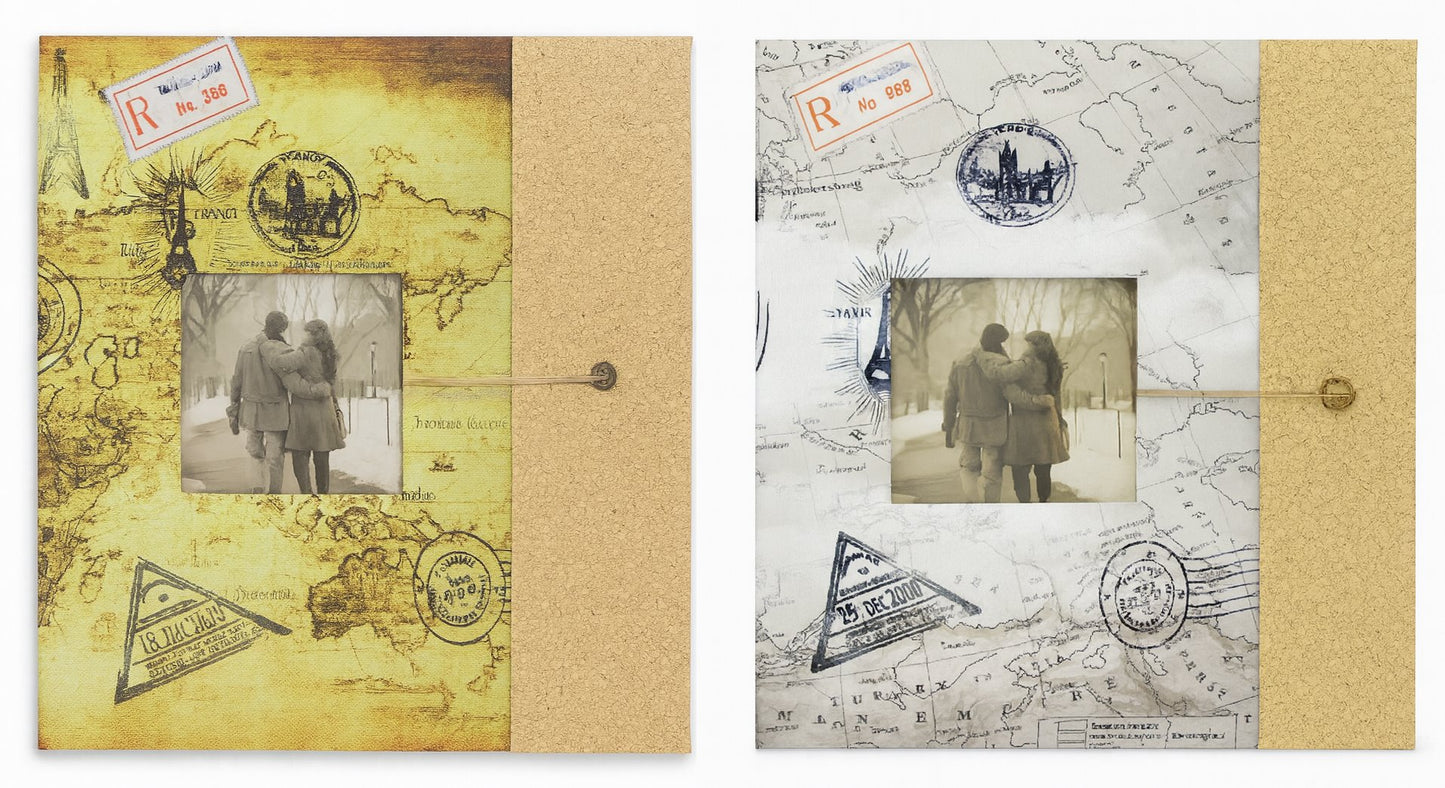 Album kieszeniowy szyty 10x15 cm 200 zdjęć KD46200TRAVEL6