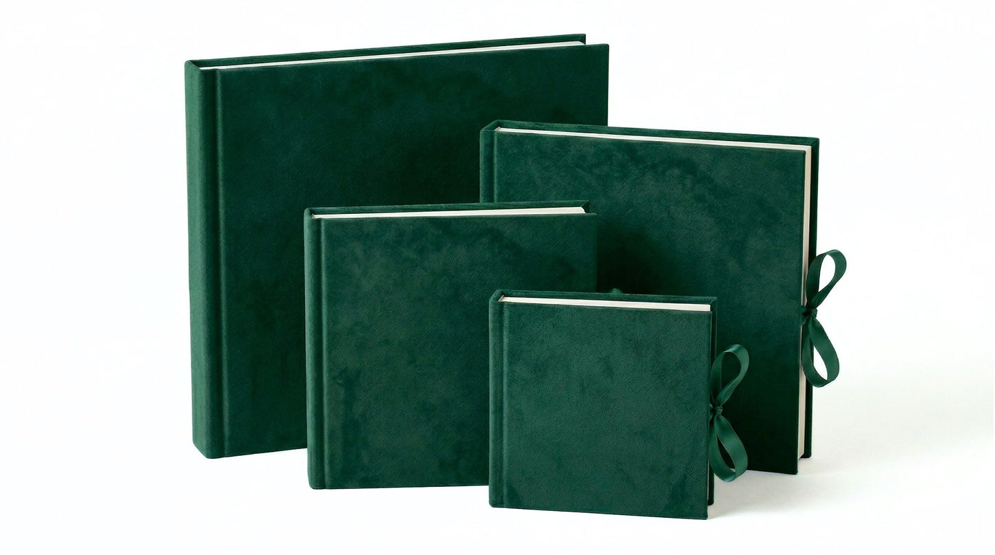 Album kieszeniowy szyty 10x15 cm 50 zdjęć KD4650VELVETEMERALD