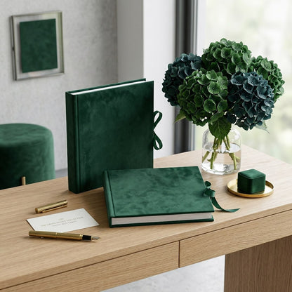 Album kieszeniowy szyty 10x15 cm 50 zdjęć KD4650VELVETEMERALD