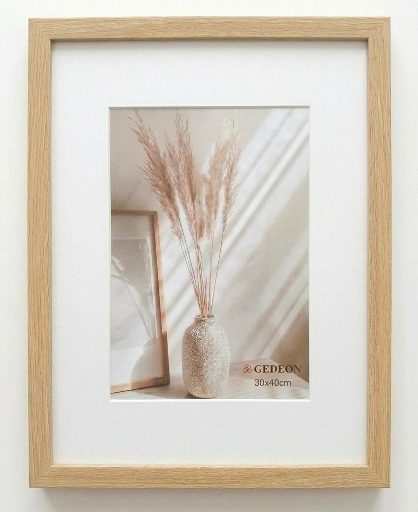 Ramka 30x40cm drewniana z pleksą M230P (20x12mm)