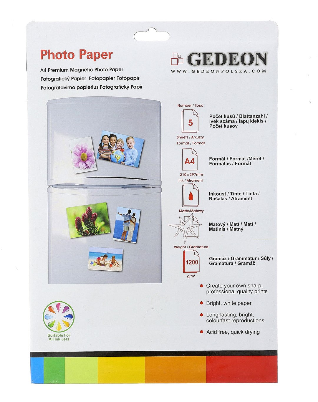 Papier magnetyczny 21x29,7, 1200g, 5k.