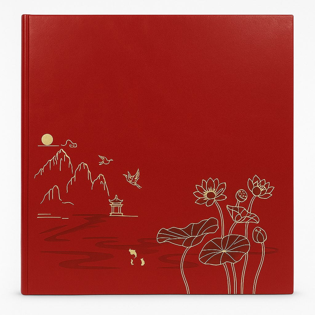 Album kieszeniowy nitowany 10x15 cm 500 zdjęć SB46500LOTUS-RED
