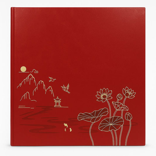 Album kieszeniowy nitowany 10x15 cm 500 zdjęć SB46500LOTUS-RED