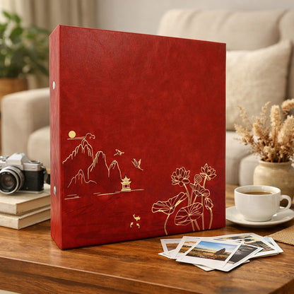 Album kieszeniowy nitowany 10x15 cm 1000 zdjęć SBC461000LOTUS-RED